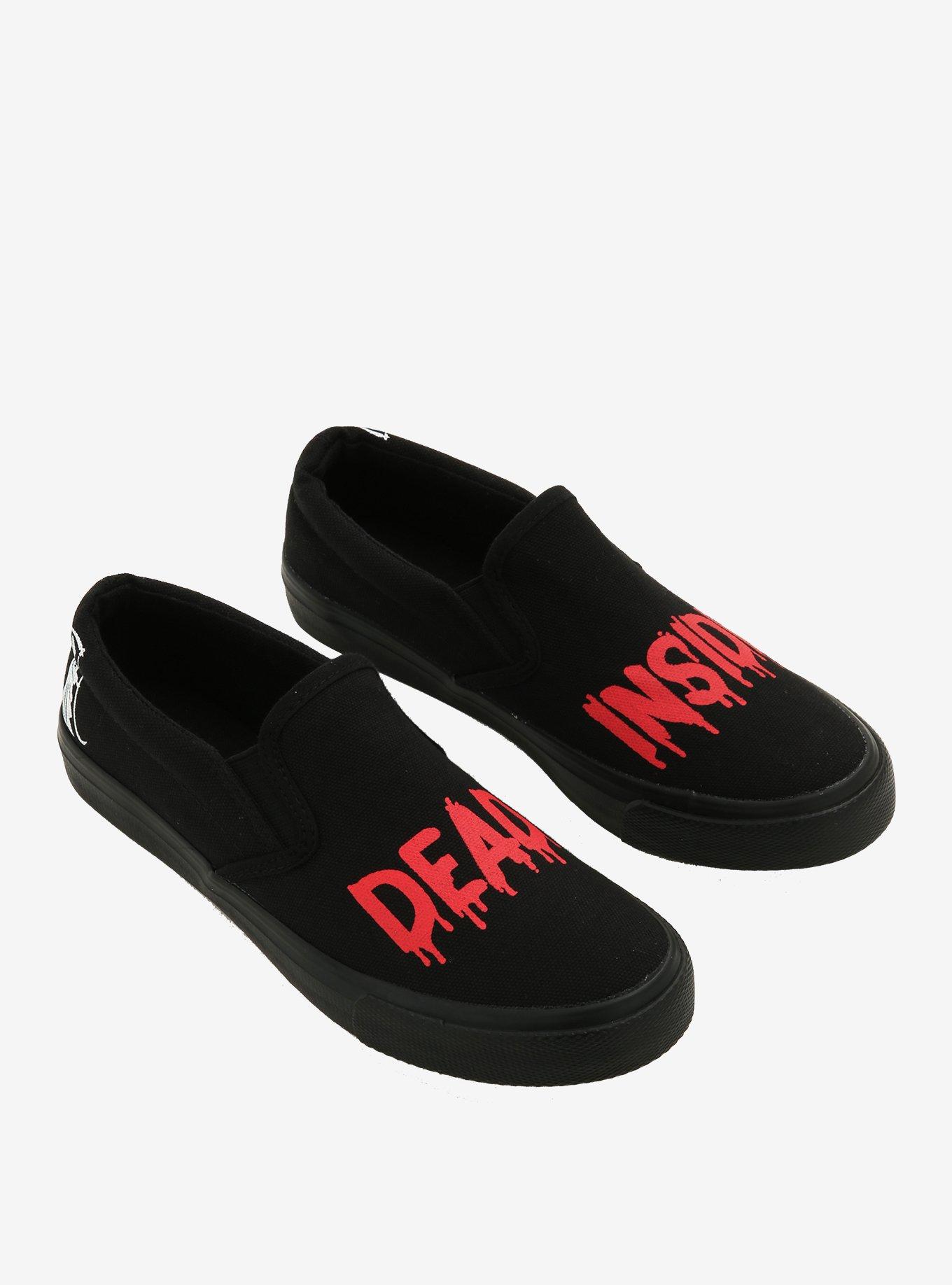 Dead Inside Reaper Slip-On Sneakers, MULTI, alternate