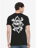 Logo Skull T-Shirt By Vertebrae33, BLACK, alternate