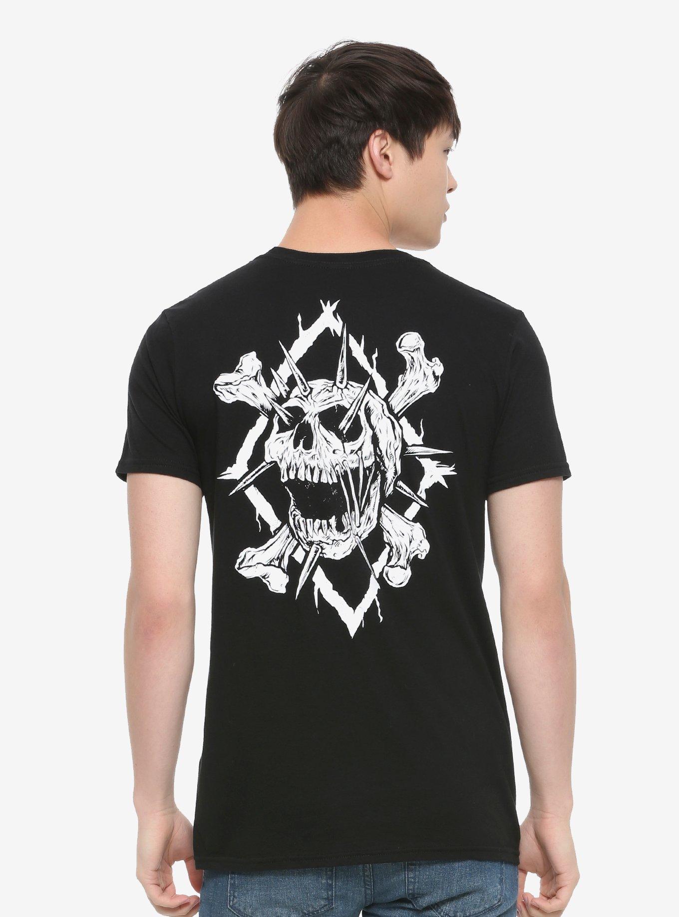 Logo Skull T-Shirt By Vertebrae33, BLACK, alternate