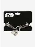 Star Wars I Love You I Know Leia Han Heart Locket Bracelet, , alternate