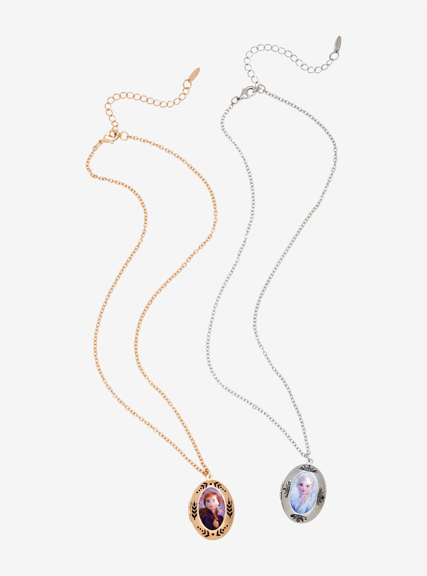 Her Universe Disney Frozen 2 Best Friend Locket Necklace Set, , alternate