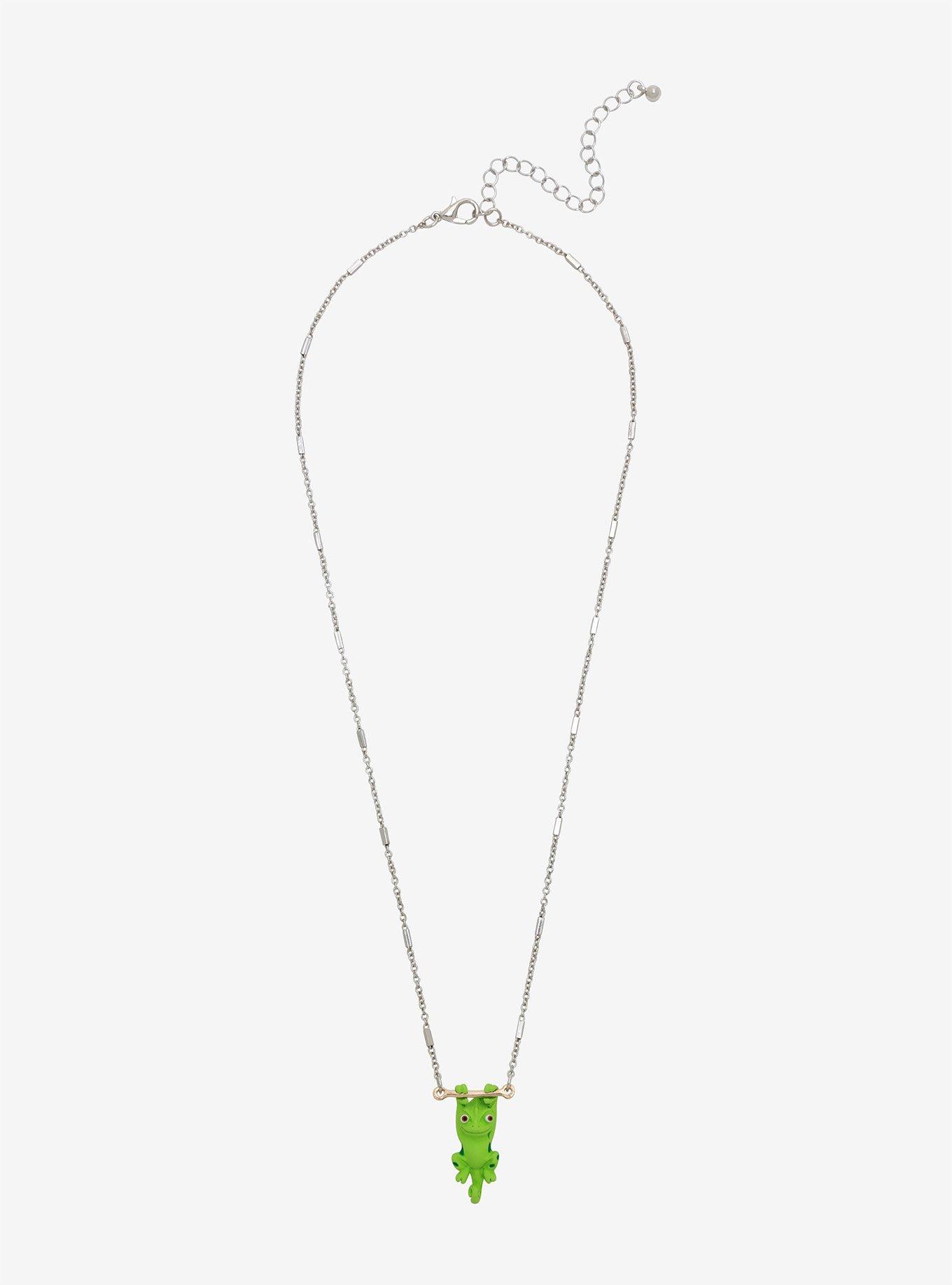 Disney Tangled Pascal Hanging Necklace, , alternate