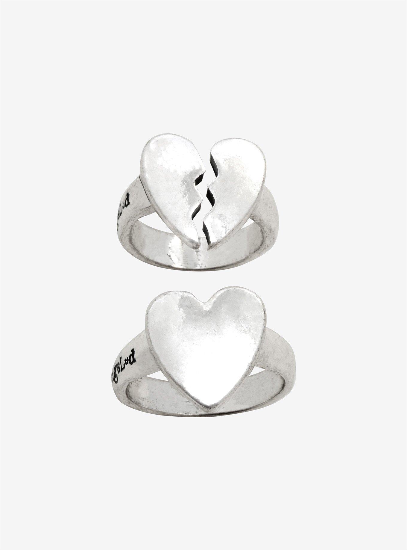 Yungblud Black Hearts Club Ring Set, , alternate