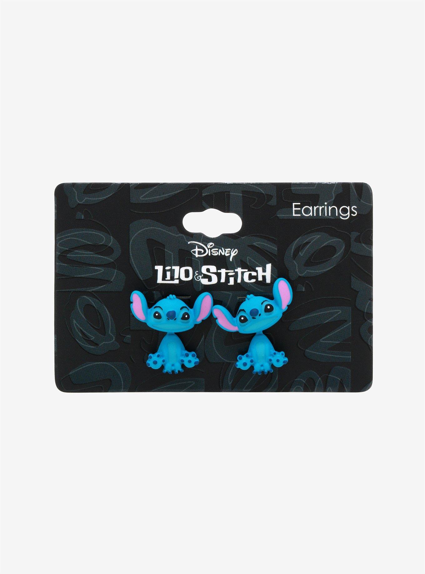 Disney Lilo & Stitch Stitch Front/Back Earrings, , alternate