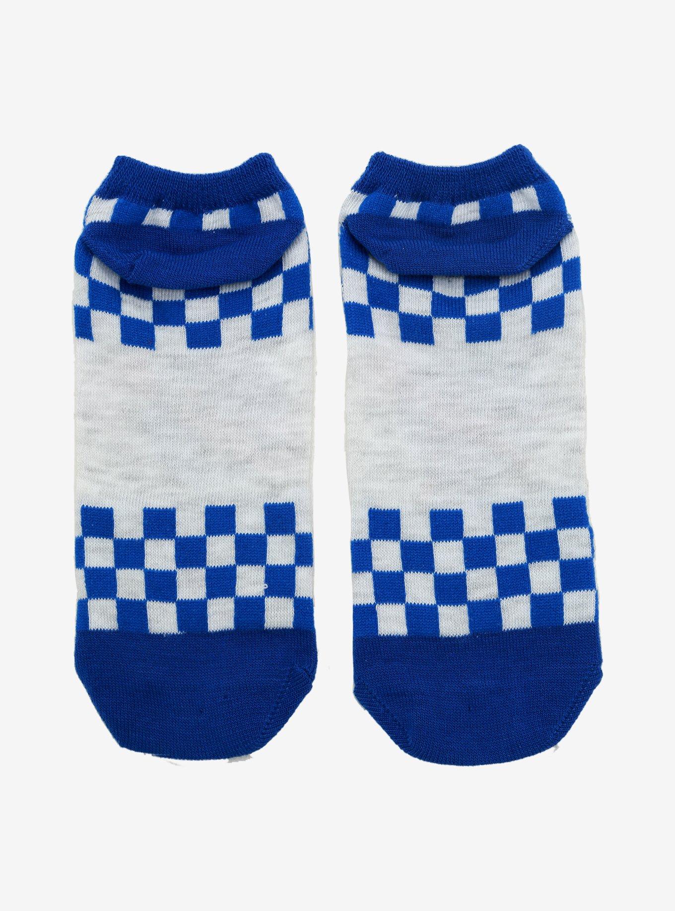 NASA Checkered No-Show Socks, , alternate