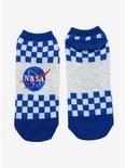 NASA Checkered No-Show Socks, , alternate
