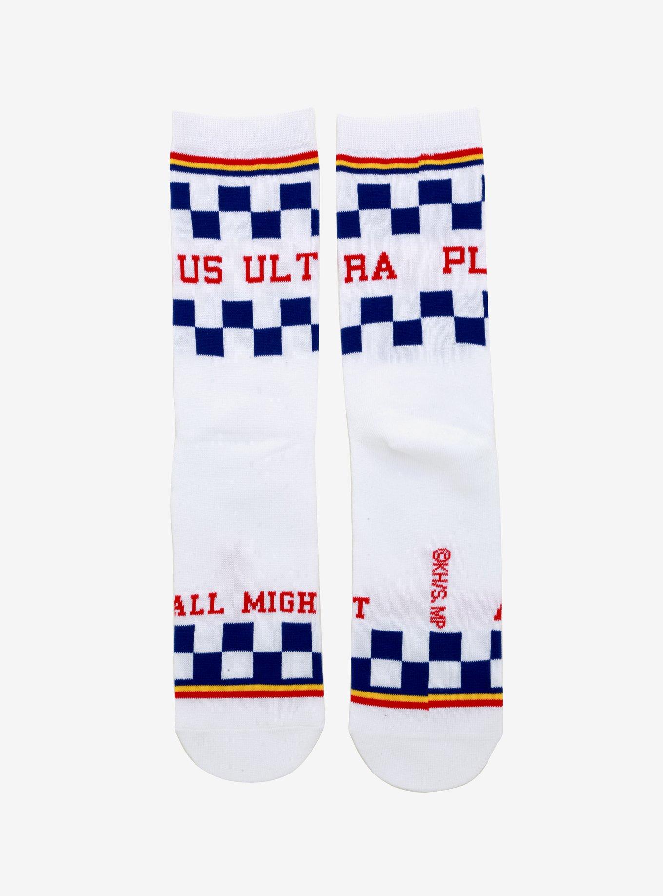 My Hero Academia Plus Ultra Checkered Crew Socks, , alternate