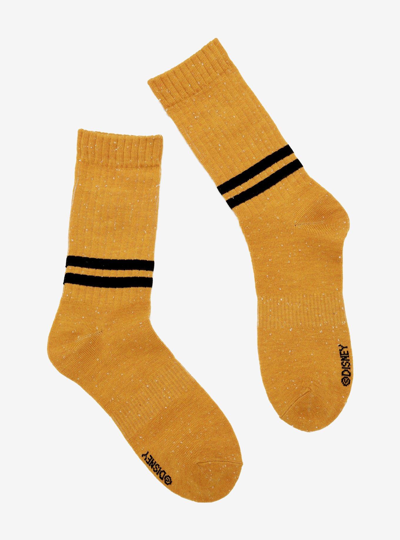 Disney Winnie The Pooh Hunny Speckled Crew Socks, , alternate