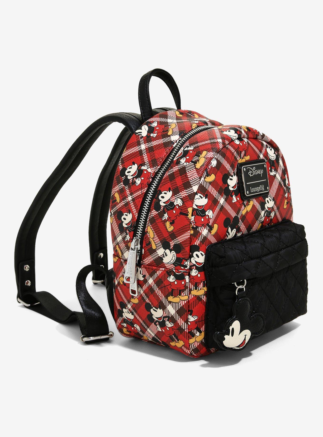 Loungefly Disney Mickey Mouse Plaid Mini Backpack, , alternate