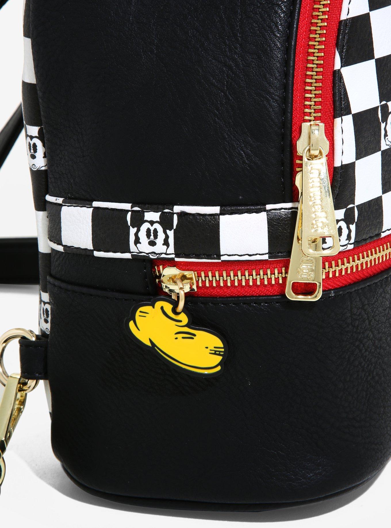 Loungefly Disney Mickey Mouse Checkered Mini Backpack - BoxLunch Exclusive, , alternate