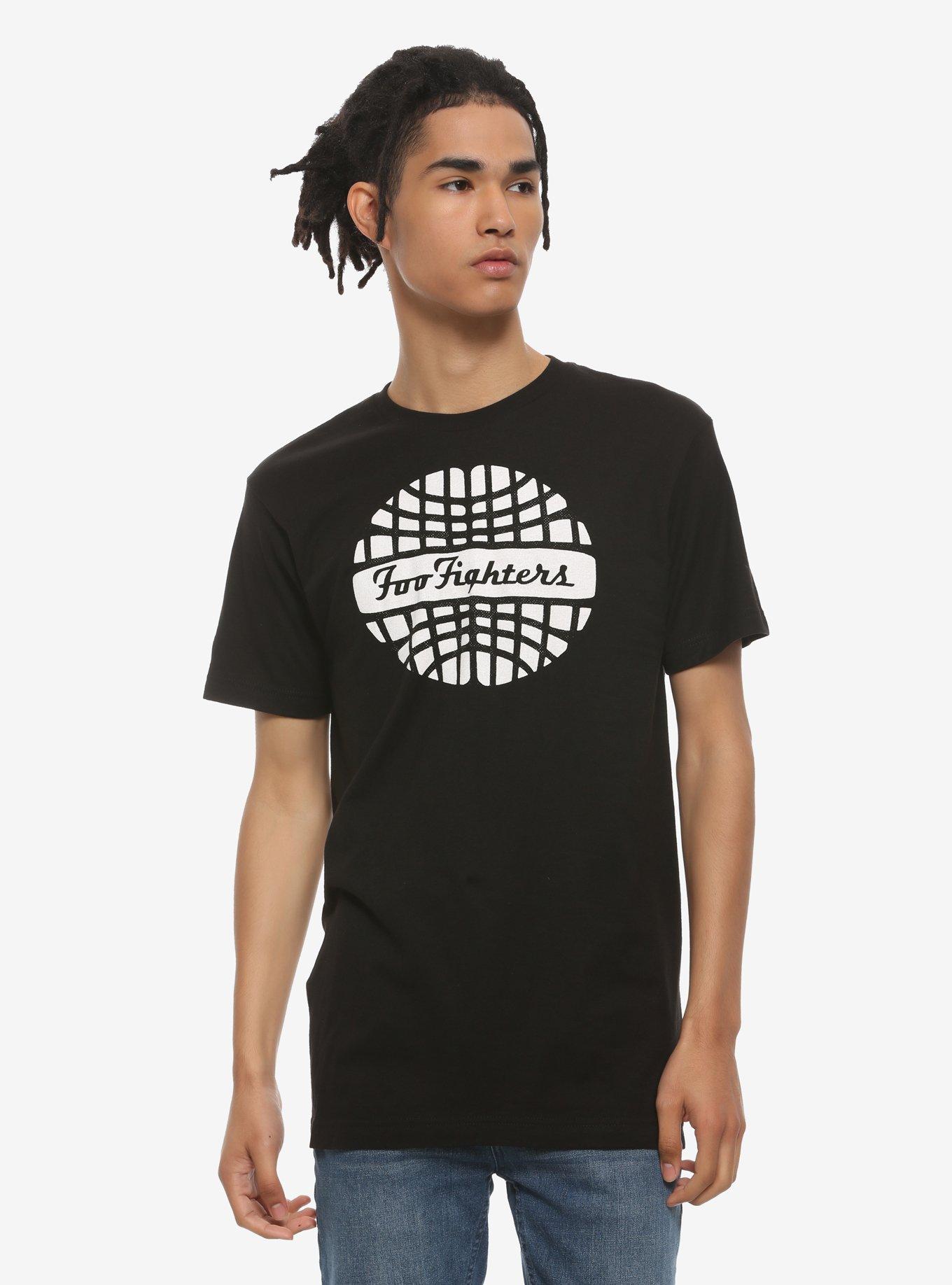 Foo Fighters Globe Logo T-Shirt, BLACK, alternate