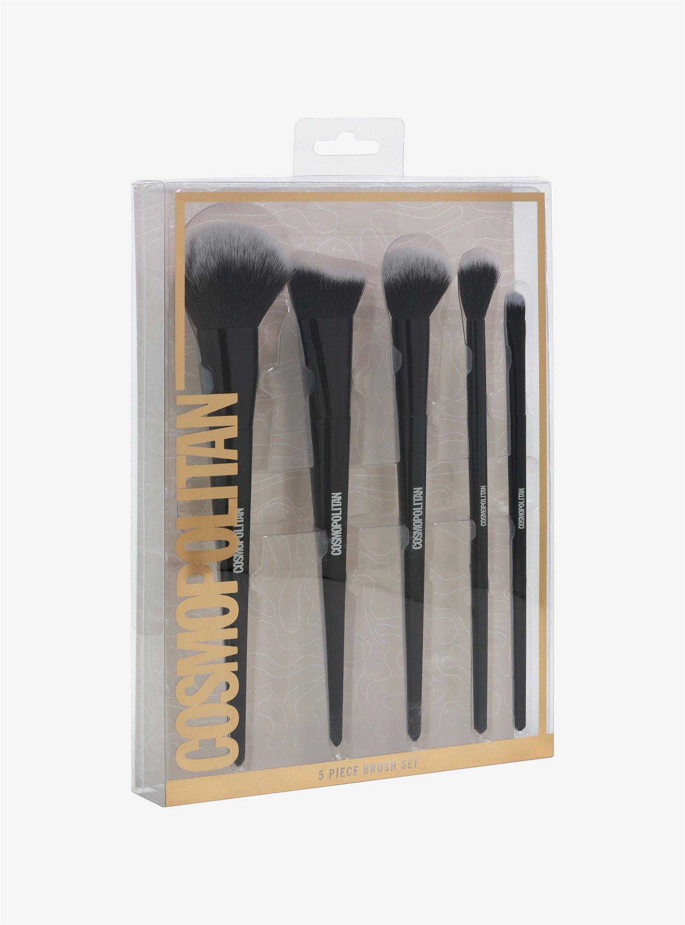 Cosmopolitan Black Makeup Brush Set, , alternate