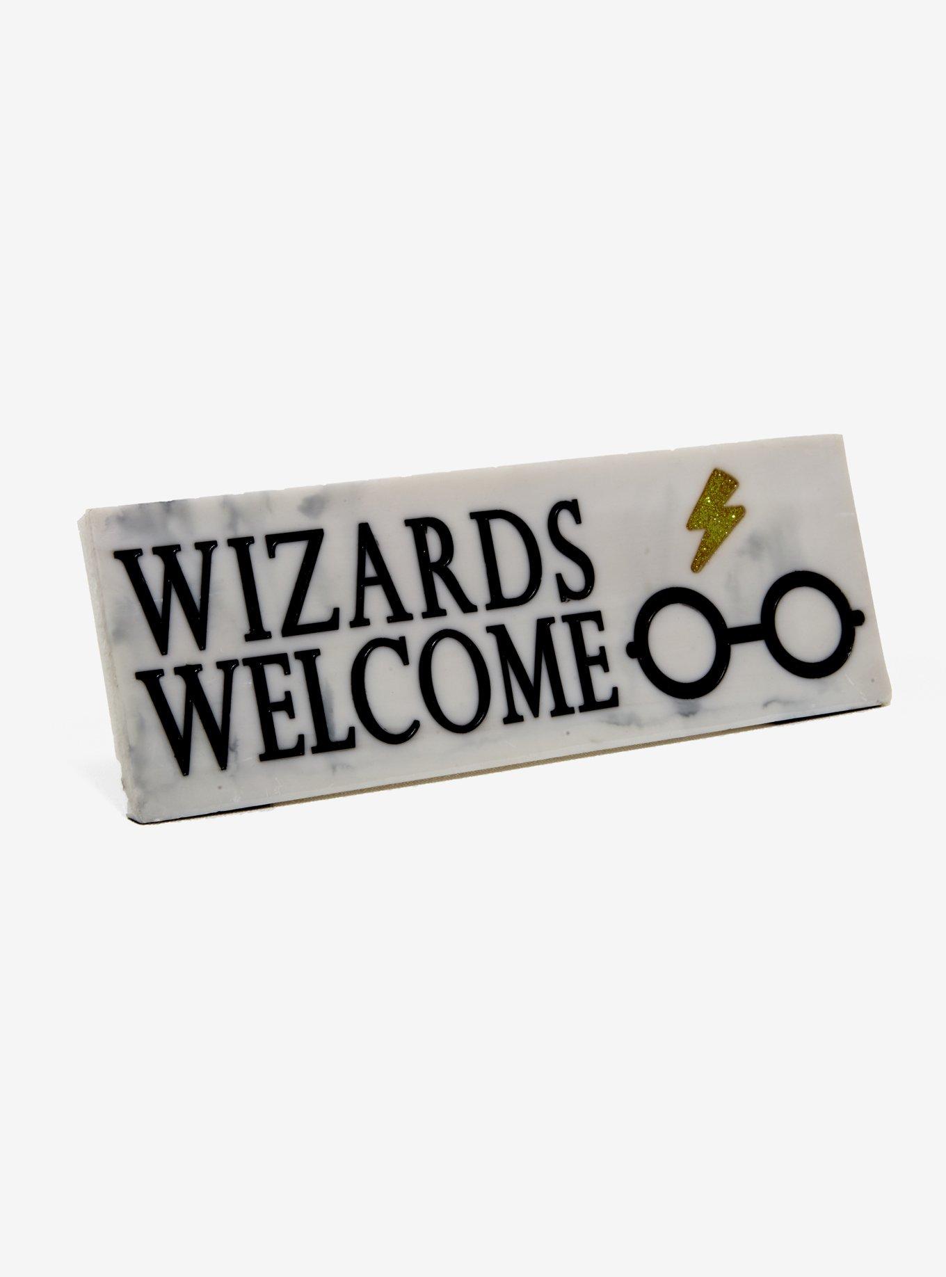 Harry Potter Wizards Welcome Desk Plaque, , alternate
