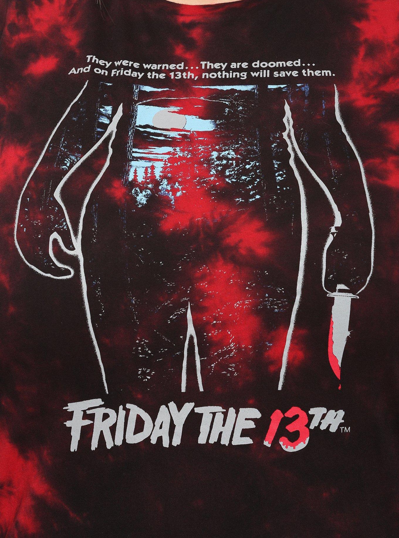 Friday The 13th Tie-Dye T-Shirt Dress Plus Size, TIE DYE, alternate