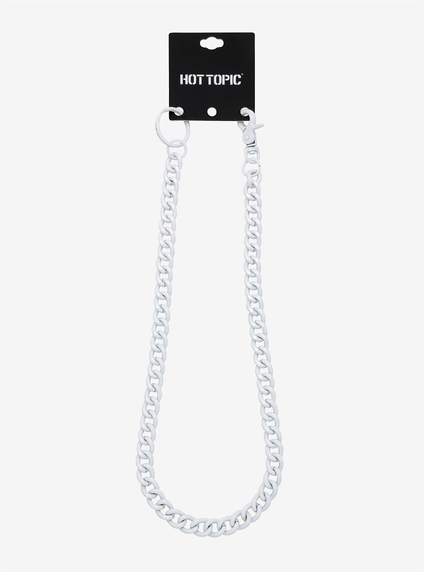 White 24 Inch Wallet Chain, , alternate