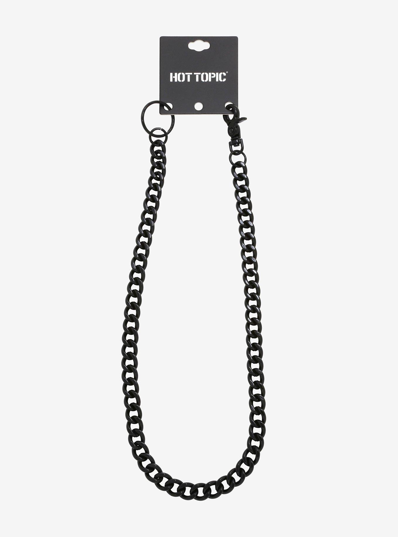 Black 24 Inch Wallet Chain, , alternate