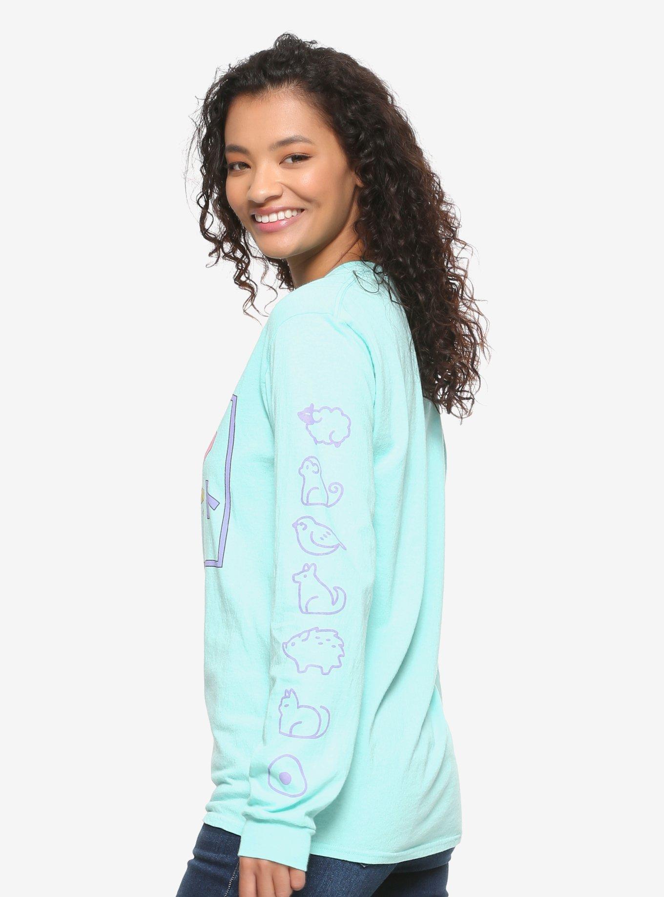 Fruits Basket Zodiac Animals Women's Long Sleeve T-Shirt - BoxLunch Exclusive, BLUE, alternate