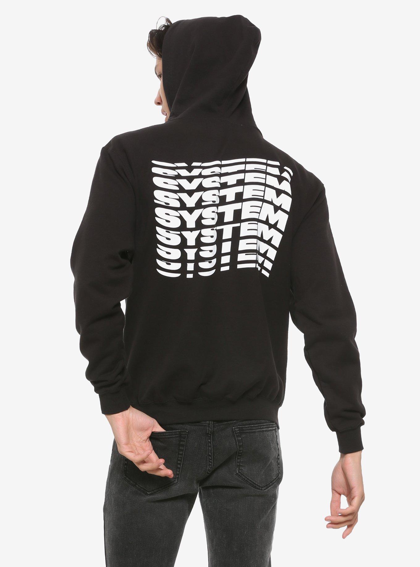 System Of A Down Waves Logo Hoodie, BLACK, alternate
