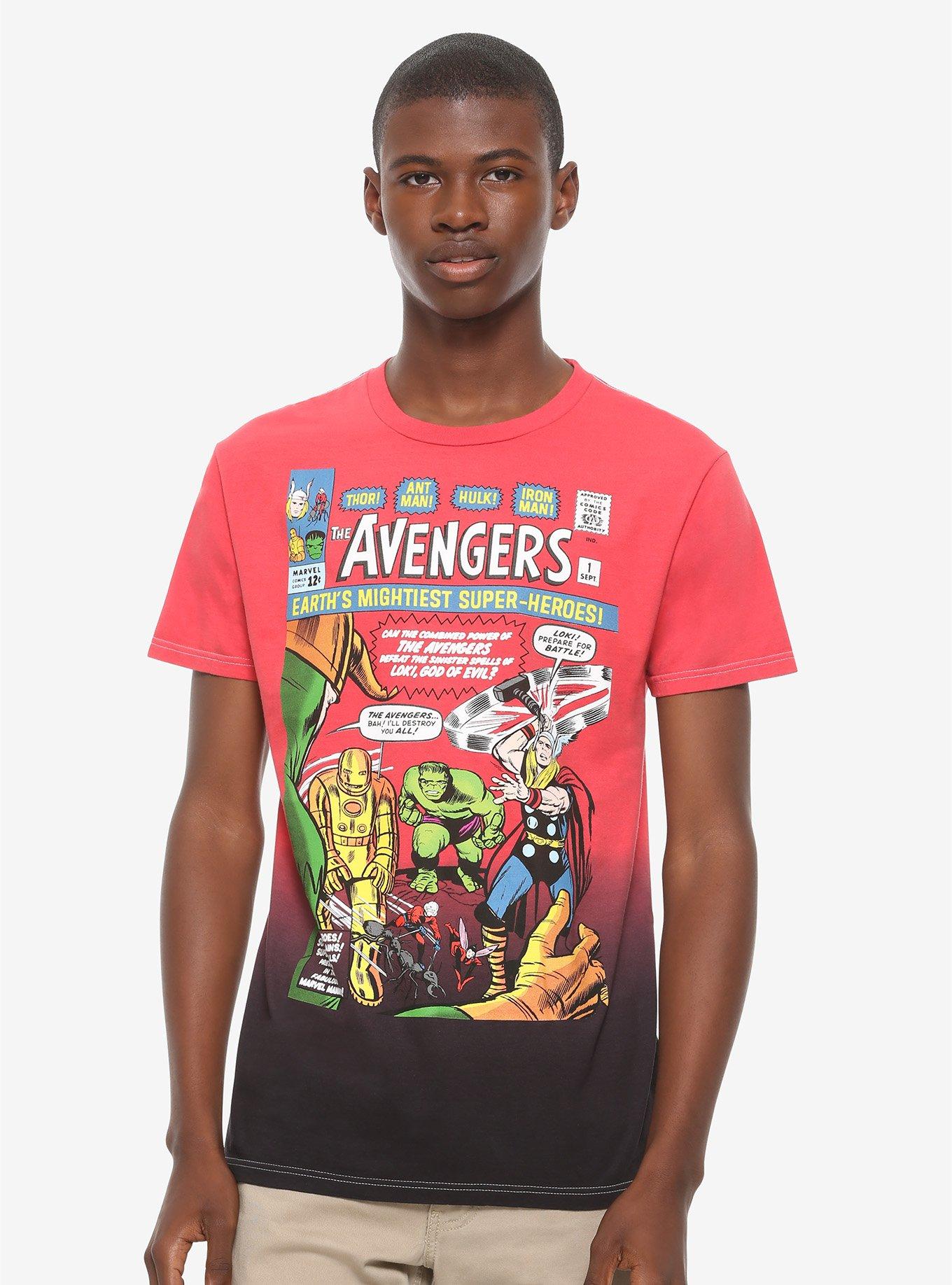 Marvel The Avengers Issue 1 Ombre T-Shirt, MULTI, alternate