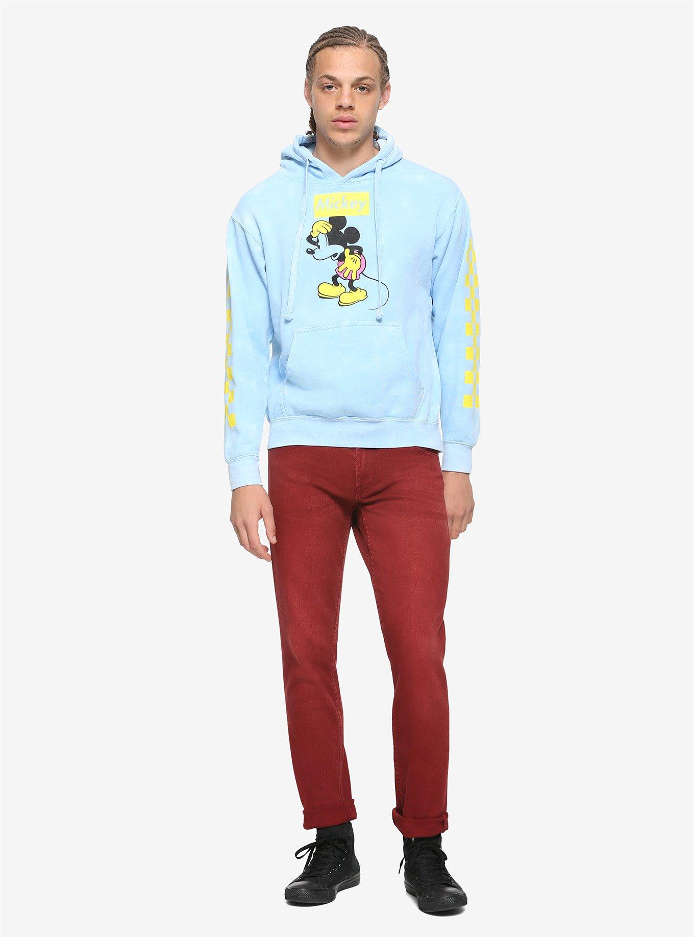 Disney Mickey Mouse Check-Sleeve Hoodie, MULTI, alternate