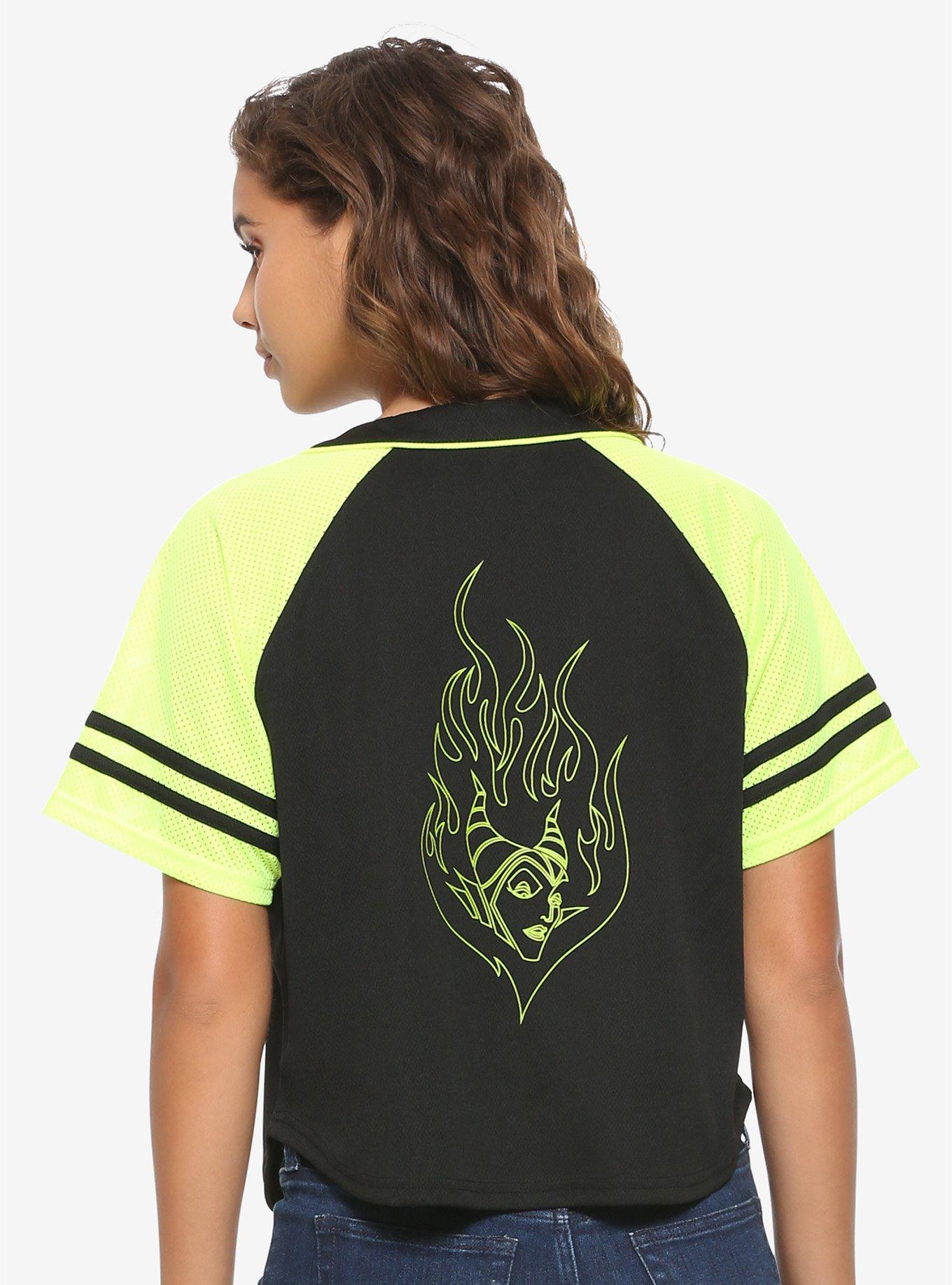 Disney Sleeping Beauty Maleficent Girls Baseball Jersey, GREEN, alternate