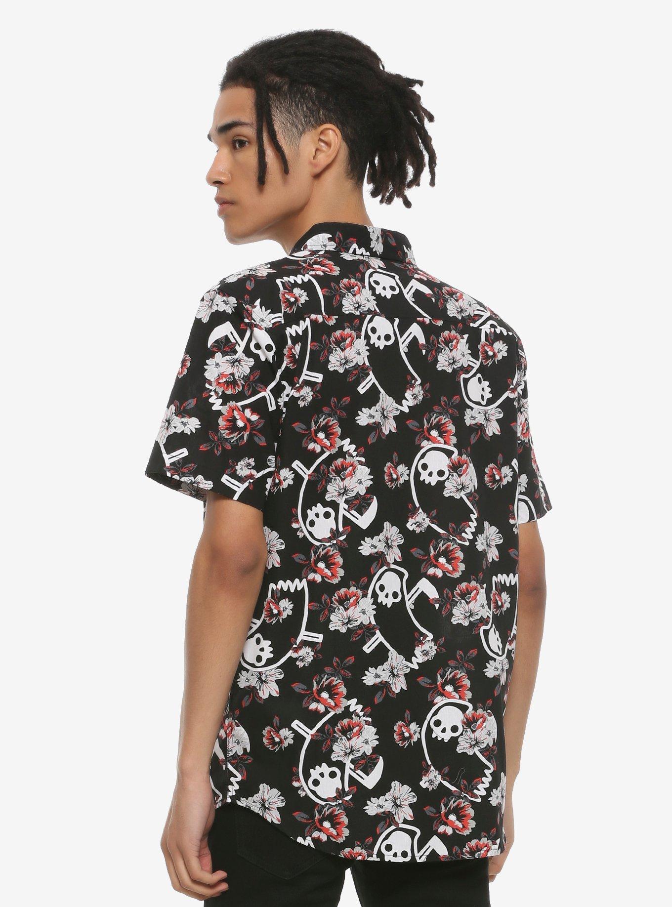 Floral Reaper Button-Up By Obinsun, , alternate