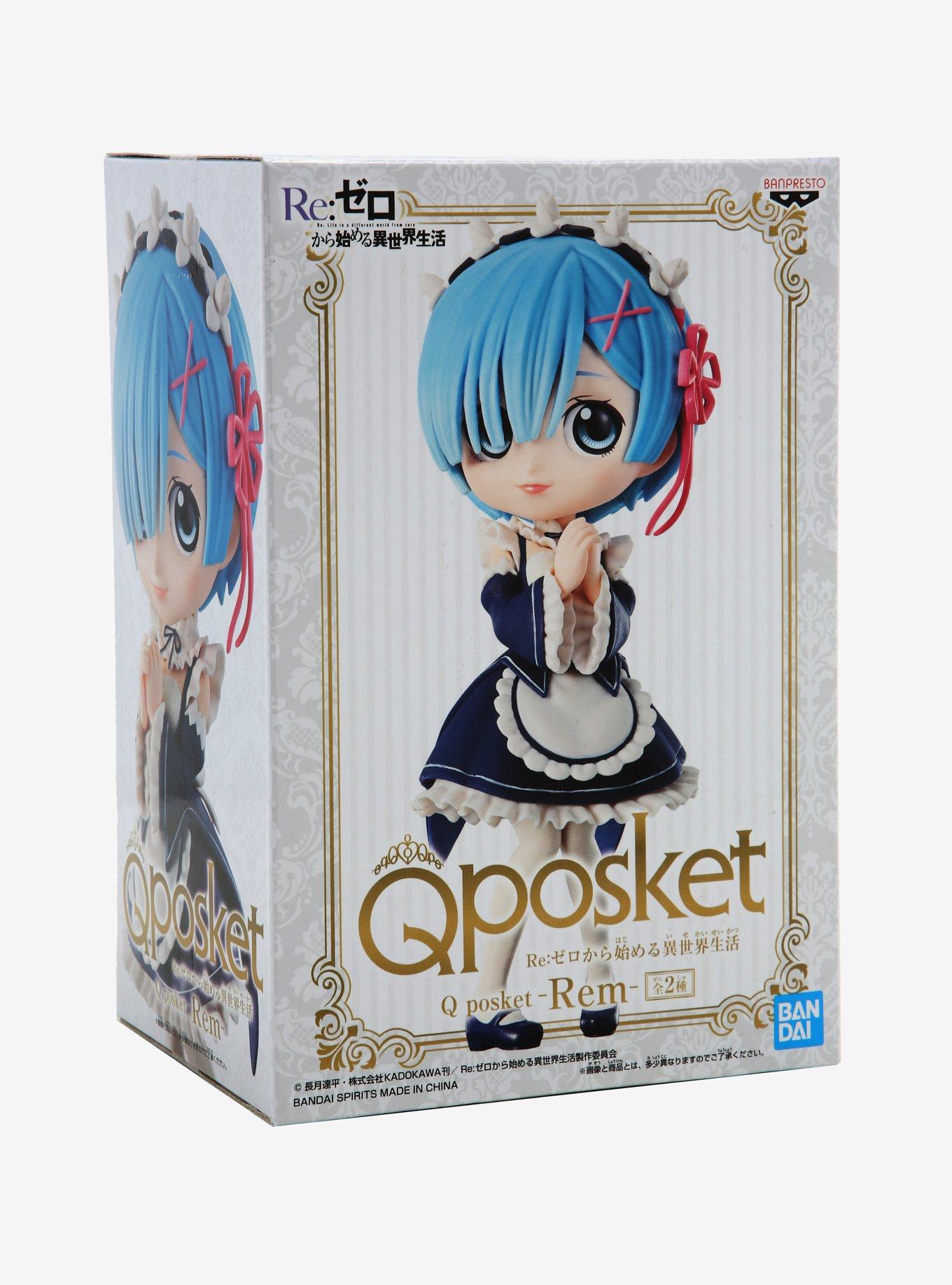 Banpresto Re:ZERO Starting Life in Another World Rem Q Posket Figure (Version B), , alternate
