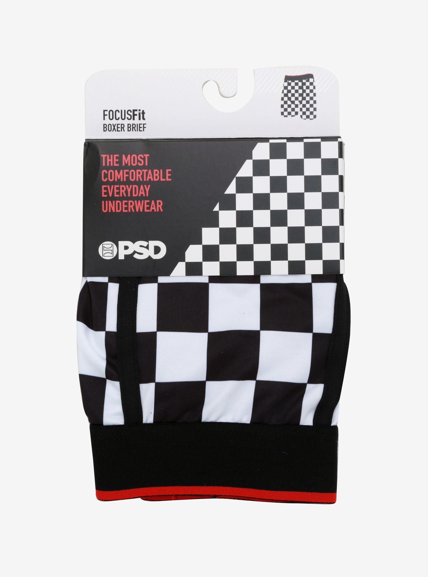 Black & White Checkered Boxer Briefs, MULTI, alternate