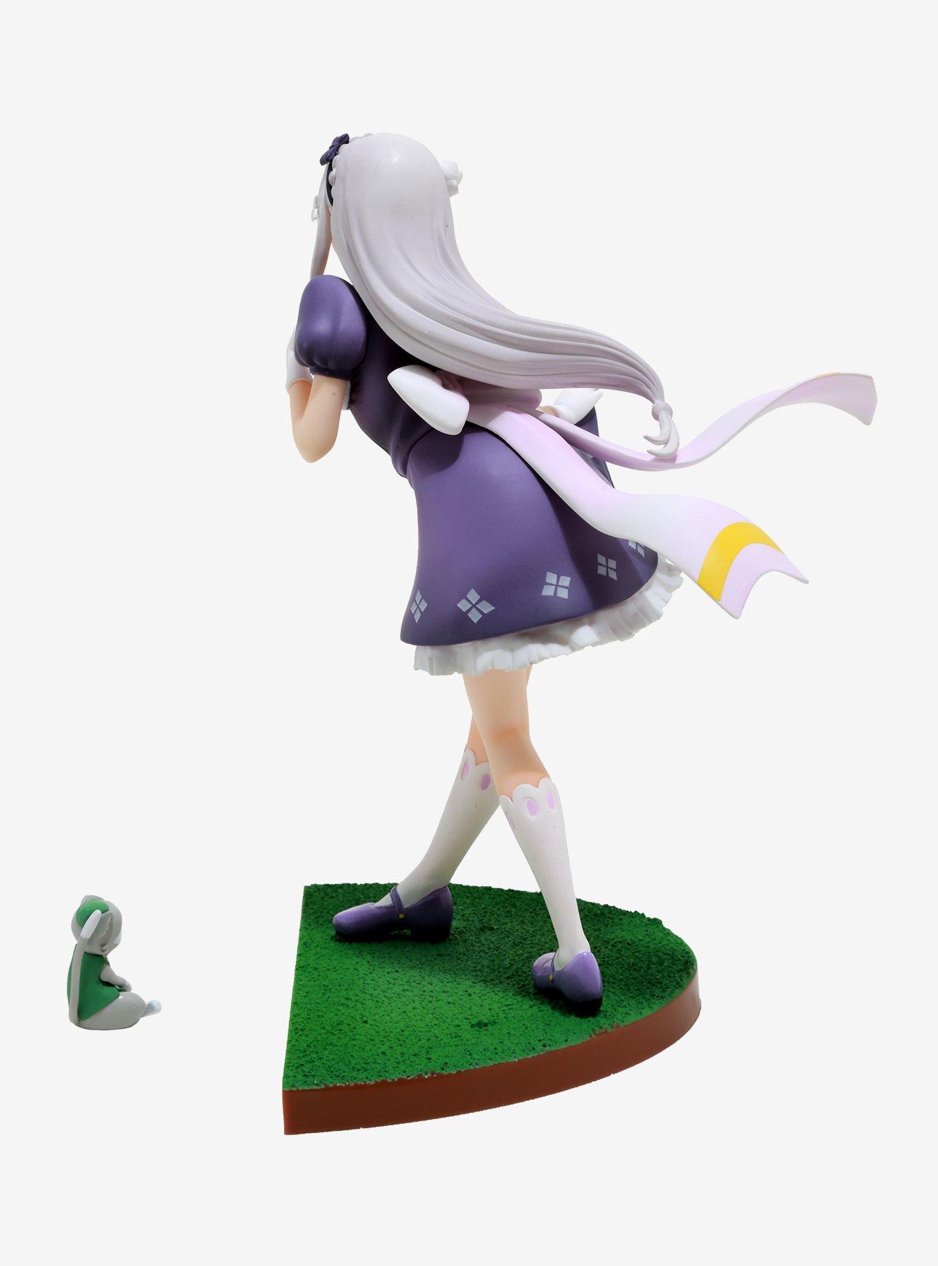 Figurine Emilia (Re:Zero) Ichiban Kuji B Happy Life - PVC, 6.3 Pouces, Édition Limitée Bandai 2022