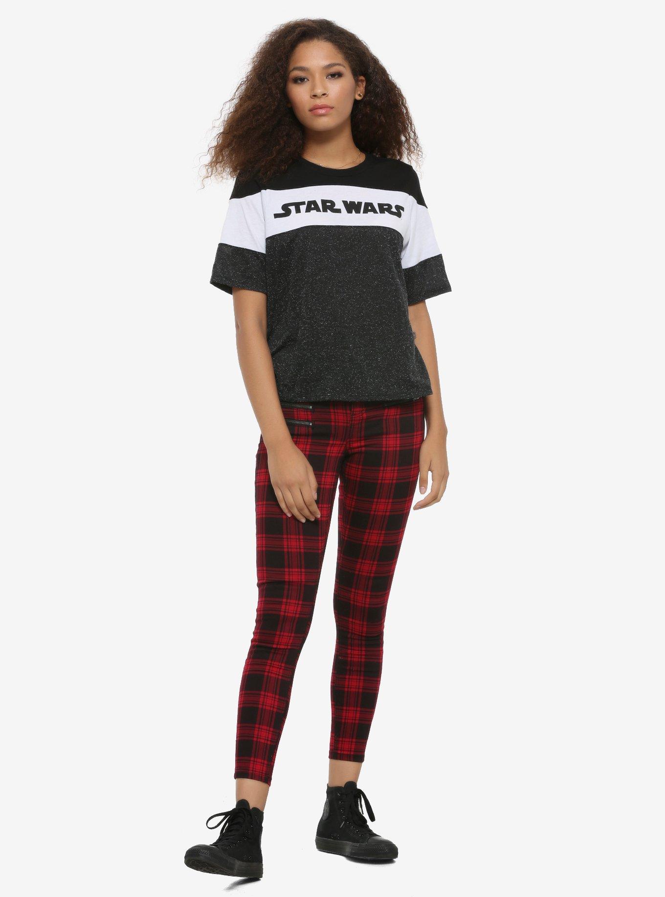 Her Universe Star Wars: The Rise Of Skywalker Logo Color-Block Crop T-Shirt, , alternate
