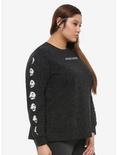 Her Universe Star Wars: The Rise Of Skywalker Death Star Moon Phases Long-Sleeve T-Shirt Plus Size, , alternate