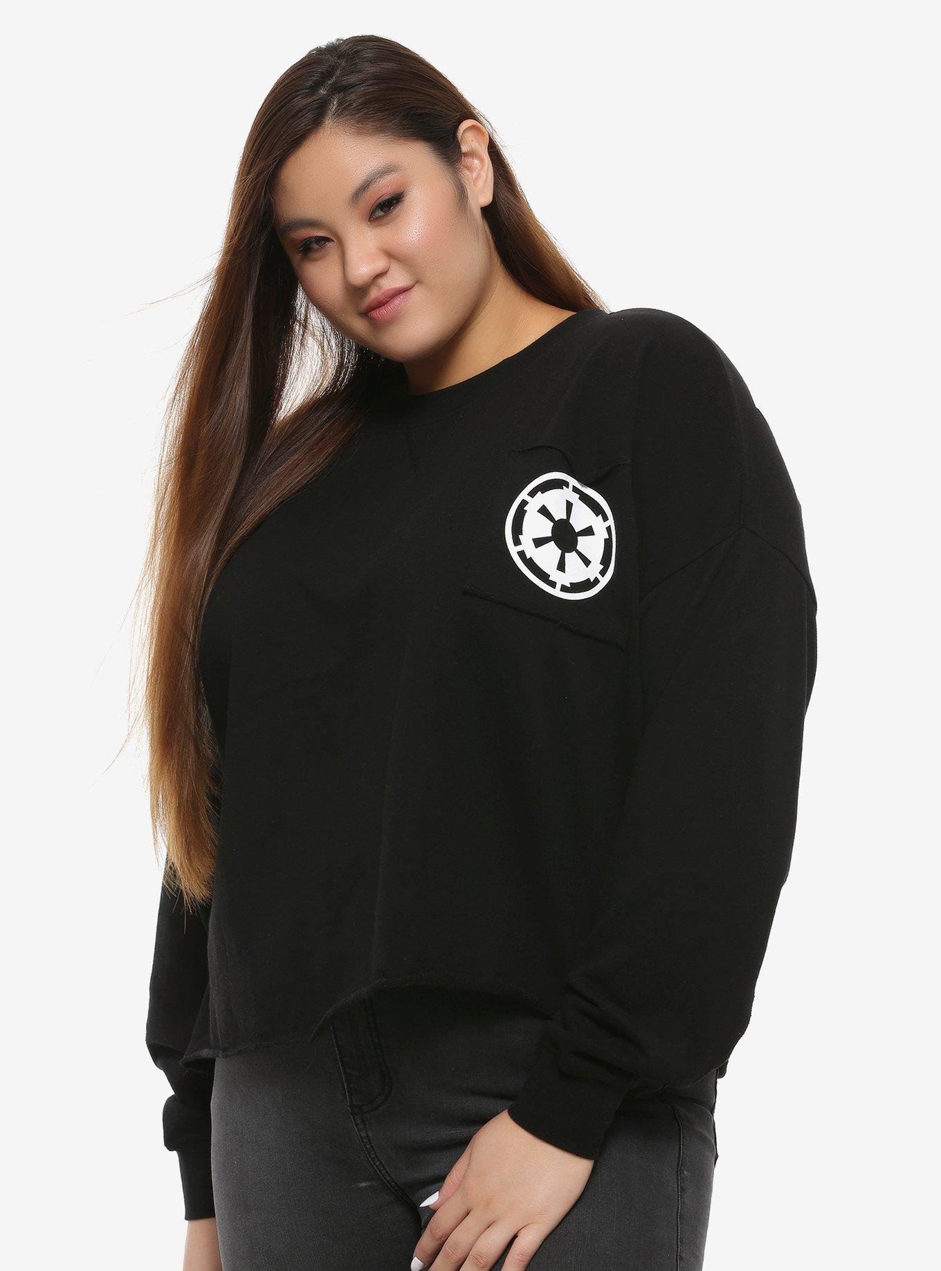 Her Universe Star Wars: The Rise Of Skywalker Empire Raw-Edge Athletic Jersey Plus Size, , alternate