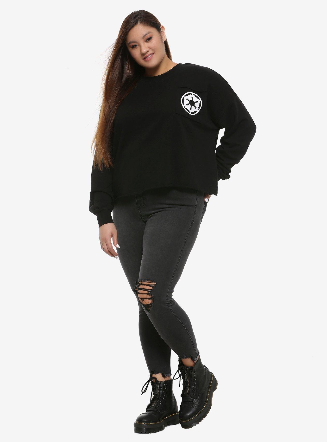 Her Universe Star Wars: The Rise Of Skywalker Empire Raw-Edge Athletic Jersey Plus Size, , alternate