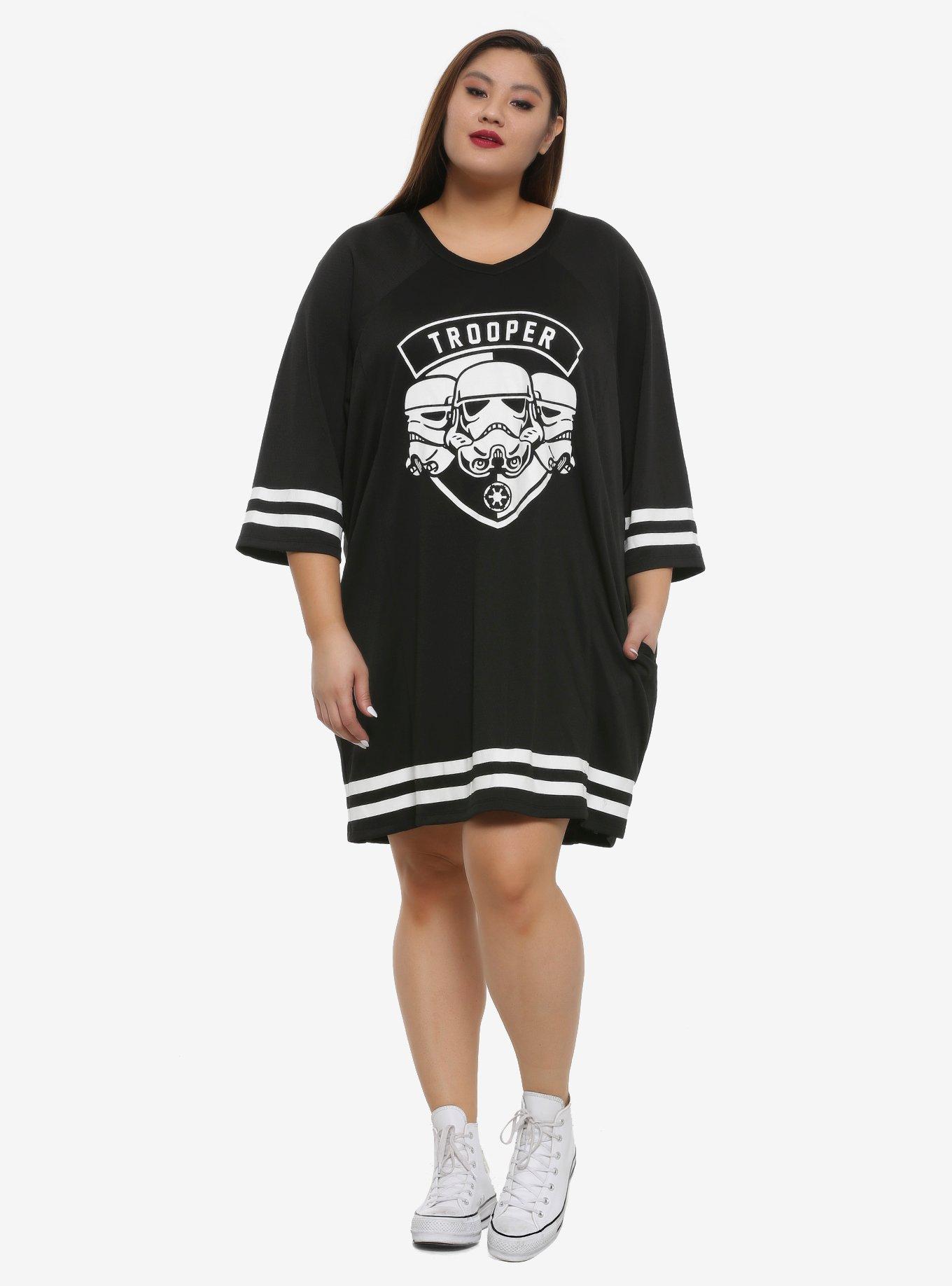 Her Universe Star Wars: The Rise Of Skywalker Stormtrooper Jersey Dress Plus Size, , alternate