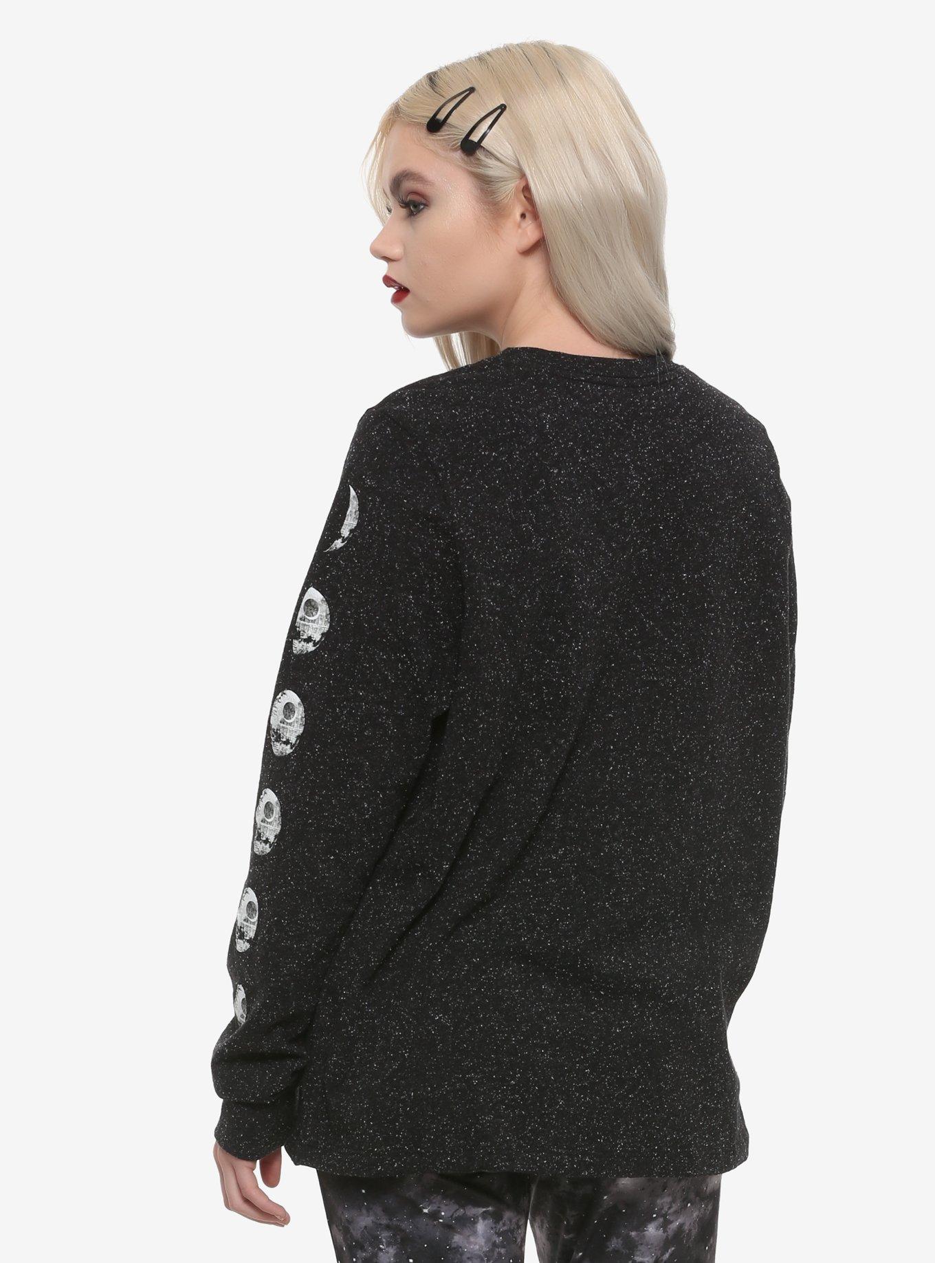 Her Universe Star Wars: The Rise Of Skywalker Death Star Moon Phases Long-Sleeve T-Shirt, MULTI, alternate