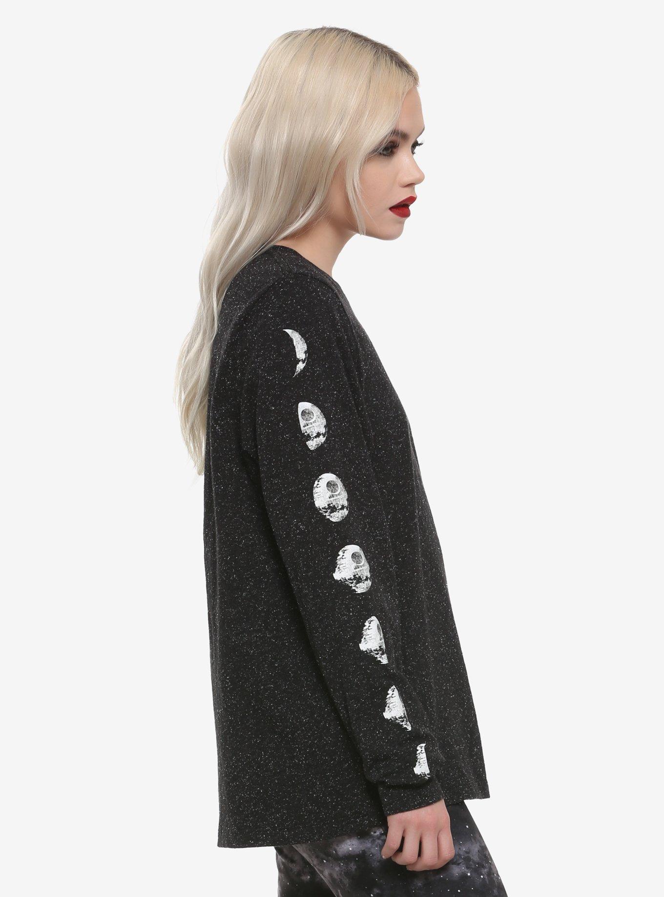 Her Universe Star Wars: The Rise Of Skywalker Death Star Moon Phases Long-Sleeve T-Shirt, MULTI, alternate