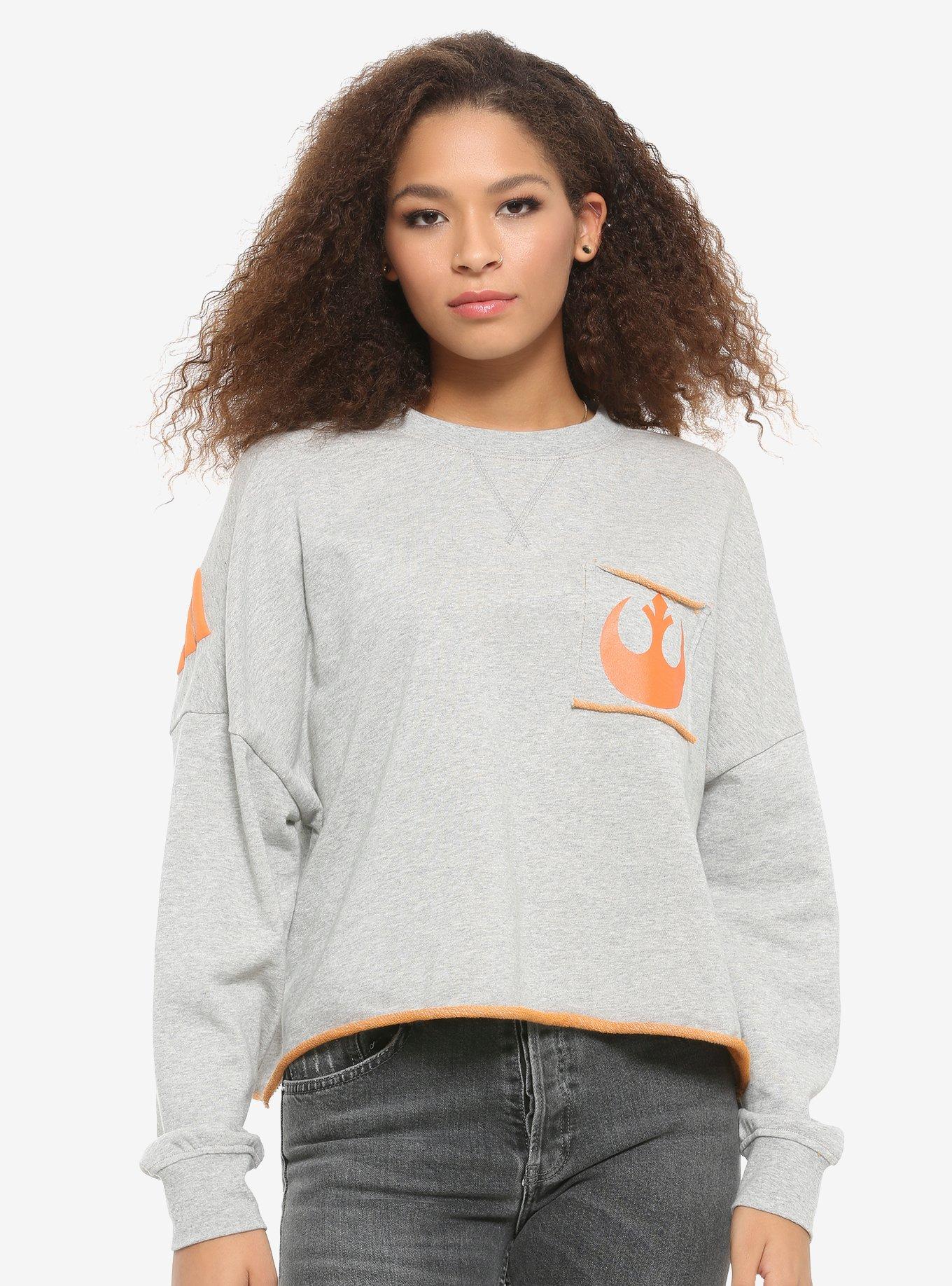 Her Universe Star Wars: The Rise Of Skywalker Resistance Raw-Edge Athletic Jersey, , alternate