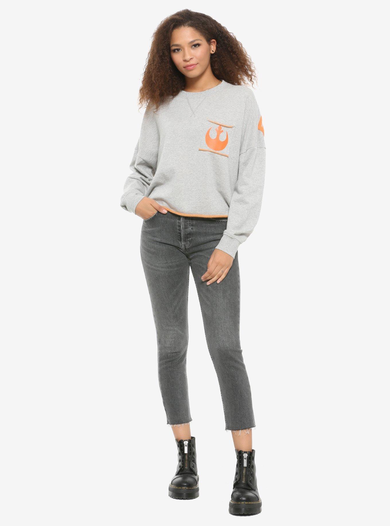 Her Universe Star Wars: The Rise Of Skywalker Resistance Raw-Edge Athletic Jersey, , alternate