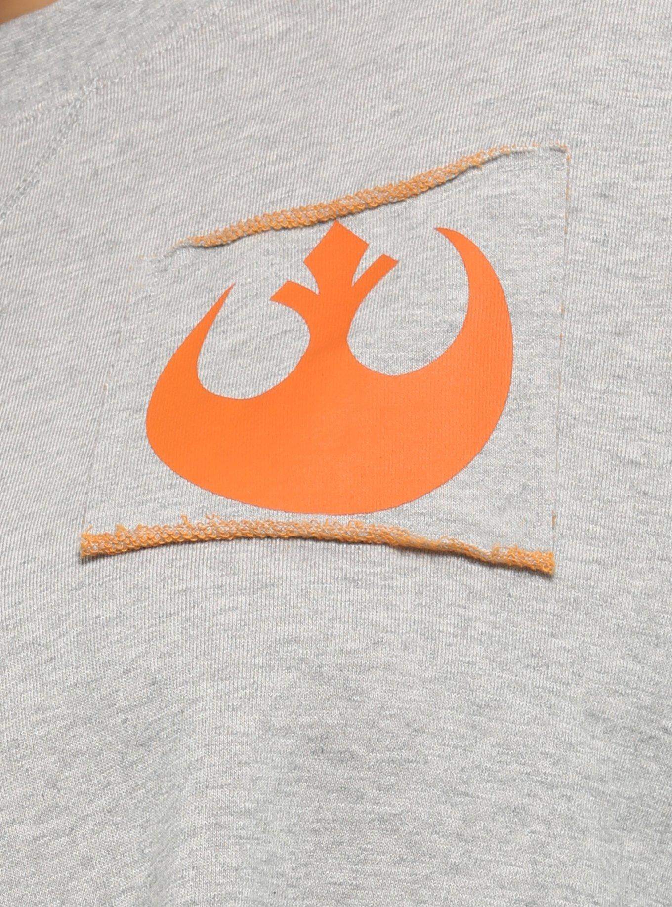 Her Universe Star Wars: The Rise Of Skywalker Resistance Raw-Edge Athletic Jersey Plus Size, , alternate