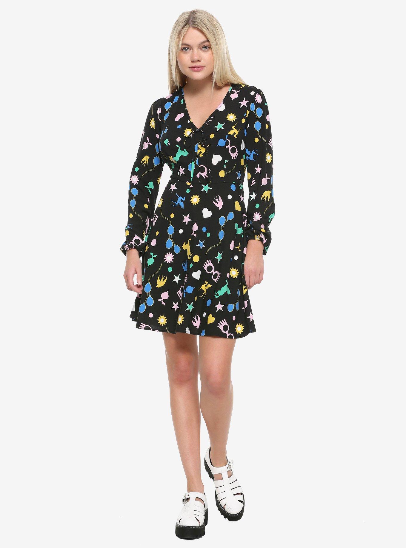 Harry Potter Luna Lovegood Long-Sleeve Icons Dress, , alternate