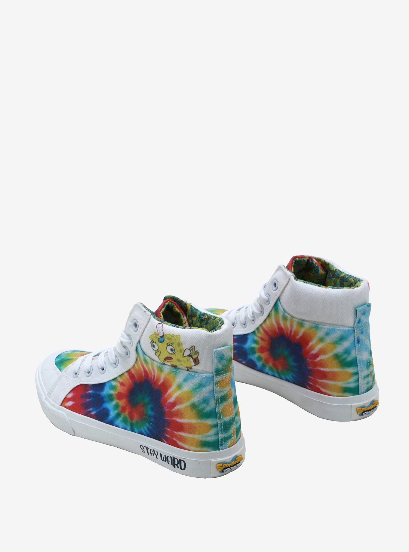 SpongeBob SquarePants Tie-Dye Hi-Top Sneakers, MULTI, alternate