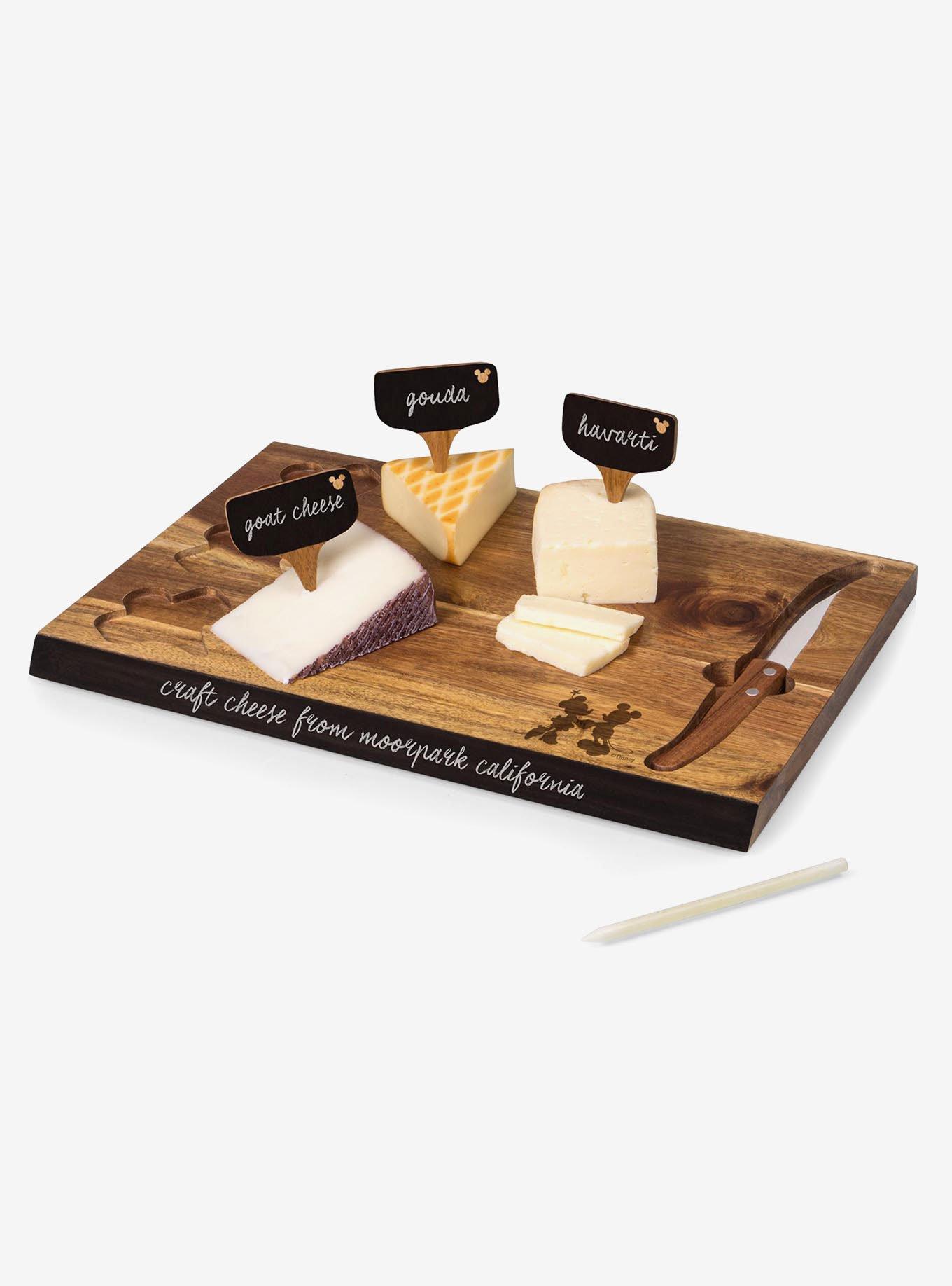 Disney Mickey & Minnie Mouse Acacia Cheese Board & Tools Set, , hi-res