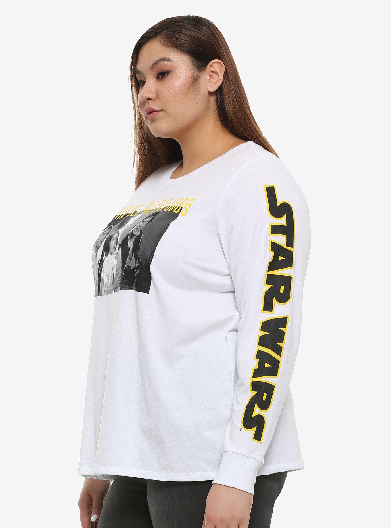 Her Universe Star Wars Never Tell Me The Odds Girls Long-Sleeve T-Shirt Plus Size, MULTI, alternate