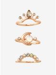 Crescent Stackable Ring Set - BoxLunch Exclusive, MULTI, alternate