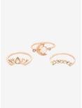 Crescent Stackable Ring Set - BoxLunch Exclusive, MULTI, alternate