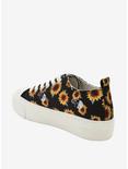 Sunflower Skull Platform Lace-Up Sneakers, MULTI, alternate