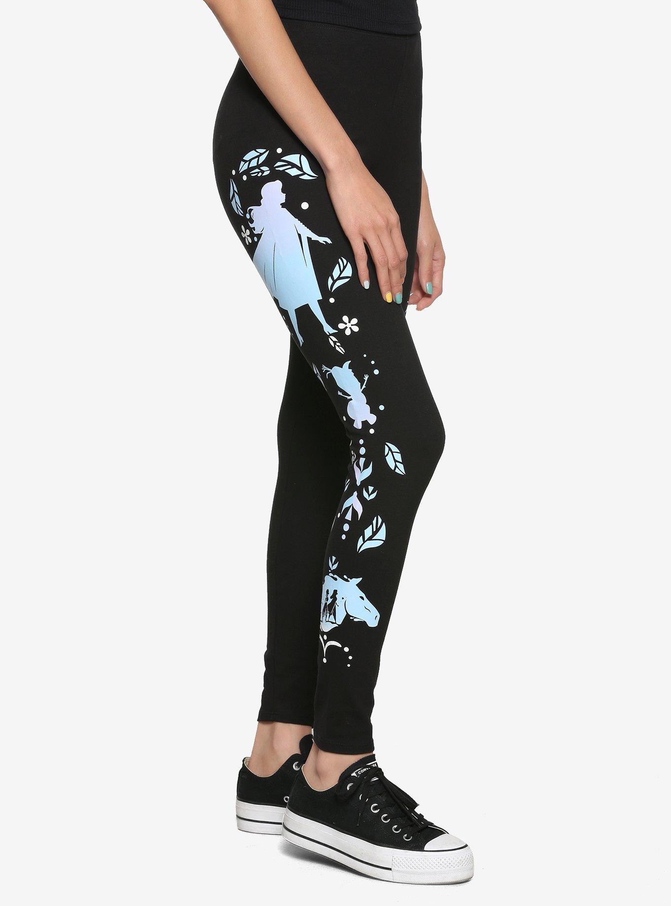 Disney Frozen 2 Silhouette Leggings, BLACK, alternate