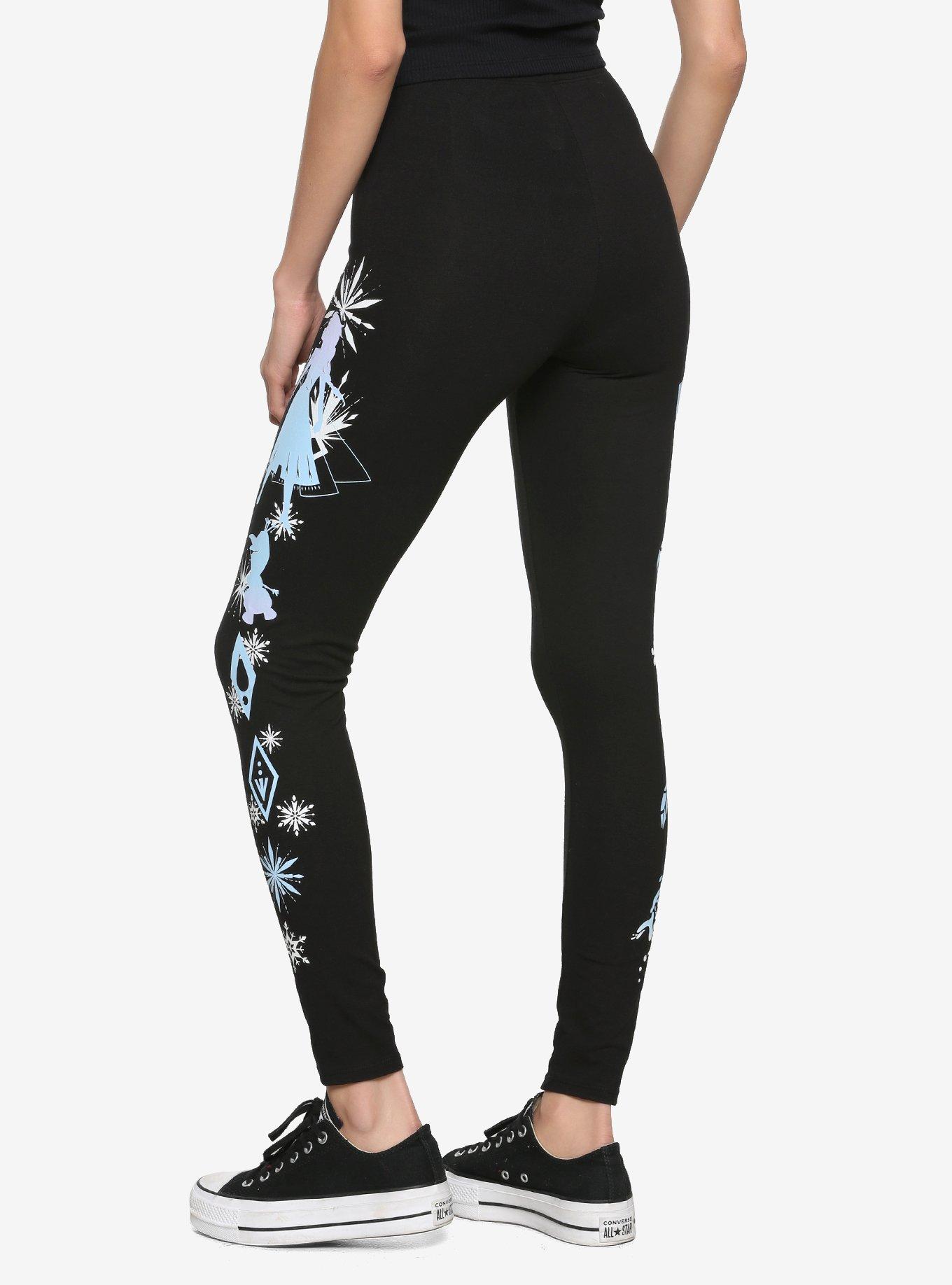 Disney Frozen 2 Silhouette Leggings, BLACK, alternate