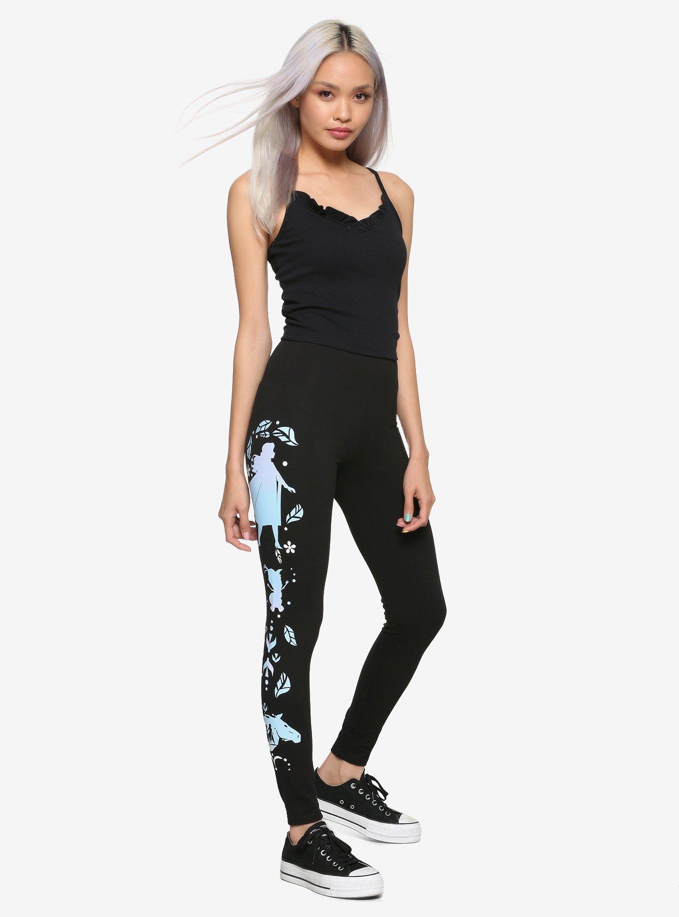 Disney Frozen 2 Silhouette Leggings, BLACK, alternate