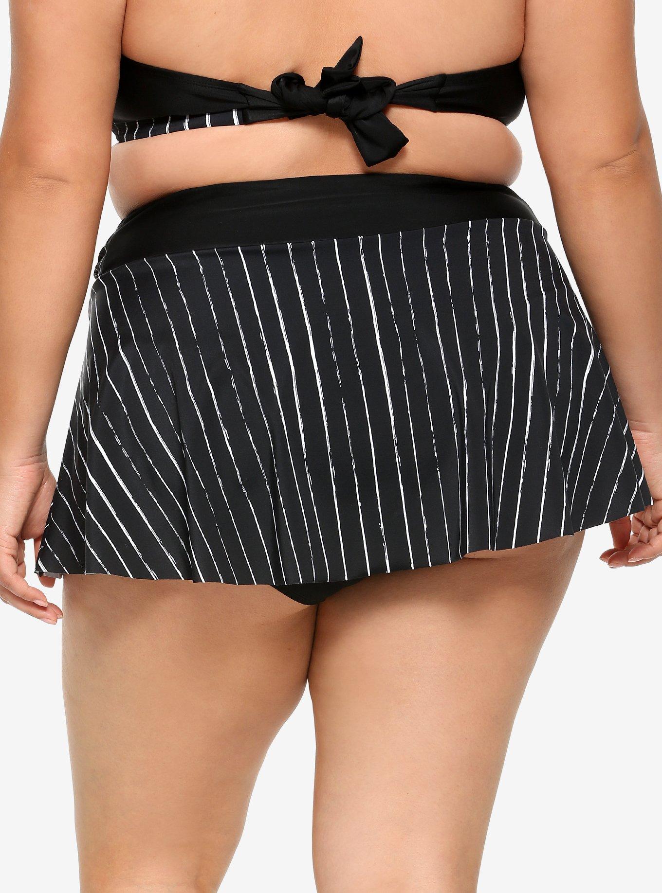 The Nightmare Before Christmas Jack Skellington Skirted Swim Bottoms Plus Size, MULTI, alternate